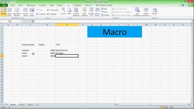 Microsoft Excel Day 22 C How to use Macros.एक्सेल सीखें हिंदी में। смотреть онлайн