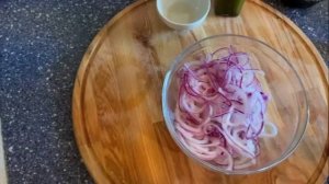 Красный Маринованный ЛУК/ Супер быстрый и Очень Вкусный Рецепт