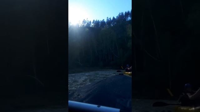Сплав по реке Ик в Новосоибирской области, пакрафт Biluta Cat. Пакрафты Дятел от Коржаева. Каяк... смотреть онлайн