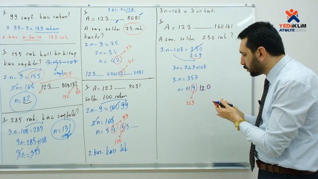 12 - Temel Kavramlar Numaralandırma Problemleri / 2023 KPSS Matematik ( Mehmet Bilge YILDIZ )