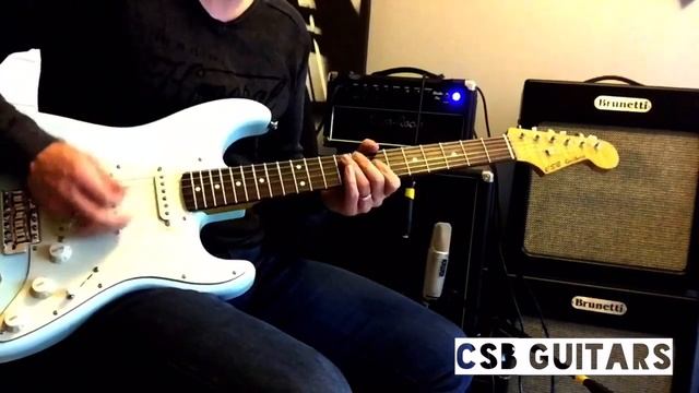 CSB Guitars S-Model Sonic Blue смотреть онлайн