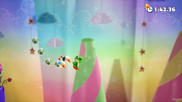 Yoshi's Crafted World 100% Walkthrough - Part 4 - Sky-High Heights + Cardstock Carnival смотреть онлайн