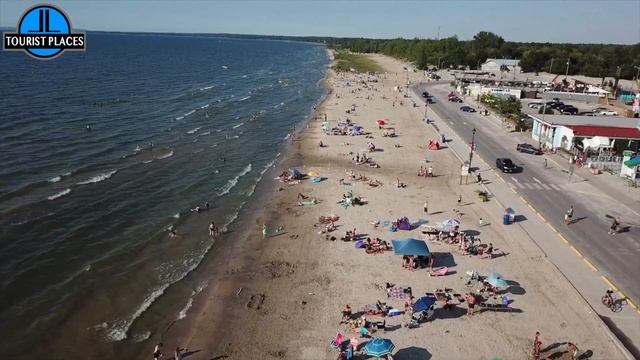 Wasaga Beach, Ontario, Canada | Drone Aerial View | Tourist Places Attractions смотреть онлайн