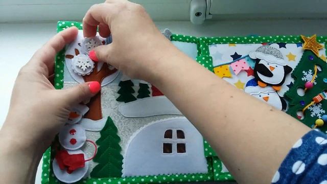 Развивающая книжка из фетра и ткани Времена года 4 для Вадика смотреть онлайн