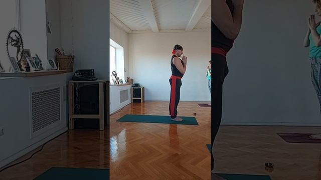 Занятие YogaFlow System с Константином Харьковским по отстройке Ширшасаны.