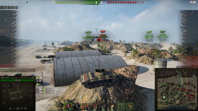 Неплохая позиция на Карта Аэродром! World of Tanks смотреть онлайн