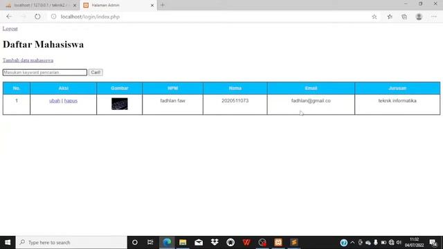 Tugas Web II membuat website php menggunakan data base ? смотреть онлайн