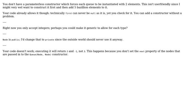 Code Review: Implementing a queue in Java for a technical interview (3 Solutions!!) смотреть онлайн