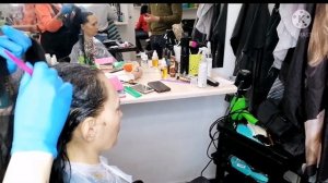 Как покрасить длинные волосы(обучение)