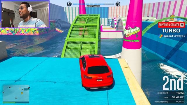 Audi Electric are so POWERFUL on Ramps in GTA 5 Parkour | GGM on Fire смотреть онлайн