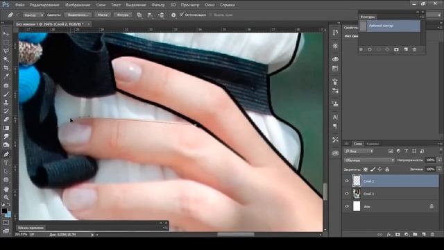 Срисовка портрета в Photoshop смотреть онлайн