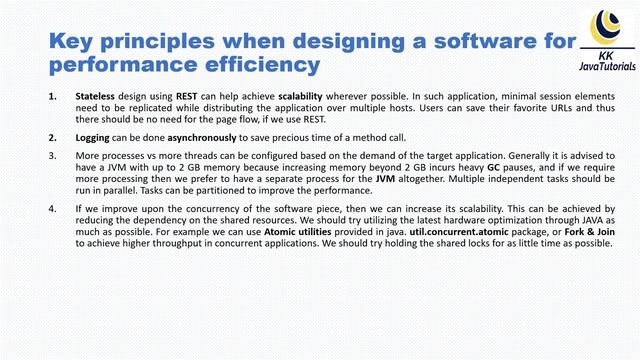 What are the key principles when designing a software for performance efficiency ? смотреть онлайн