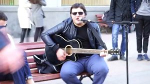 Грузин на Арбате - Шикарный Сильный голос - Таганка