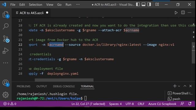 How to integrate Azure Container registry With Azure Kubernetes Services in three easy steps? смотреть онлайн