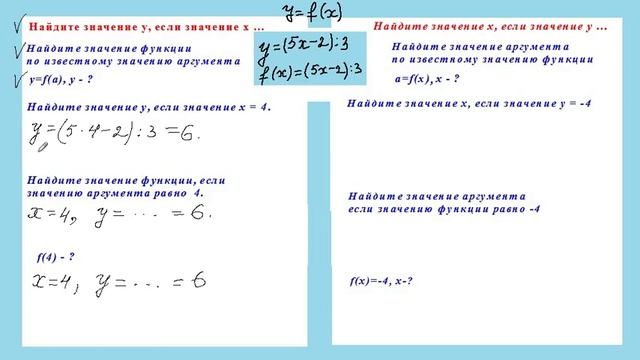 Часть 3. 7 класс. Первые три задачи по теме функция (формула)