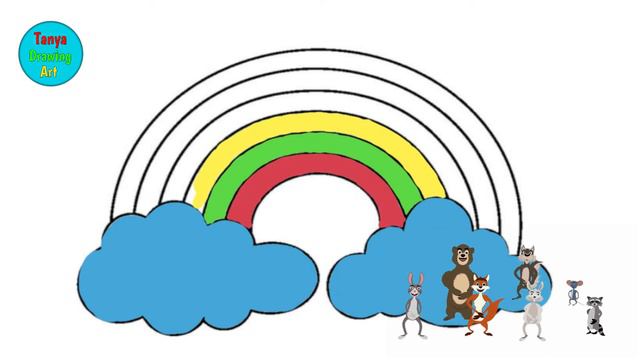 Rainbow Color For Children ! Bolalar uchun kamalak rangi ! Цвет радуги для детей ! смотреть онлайн