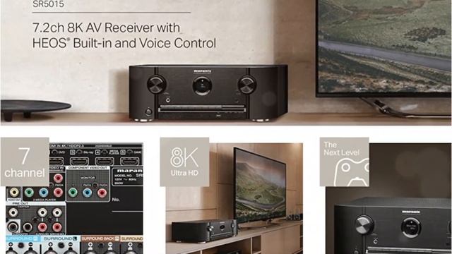 Best 7.2 Channel AV Receiver - Marantz SR5015 8K Ultra HD AV Receiver