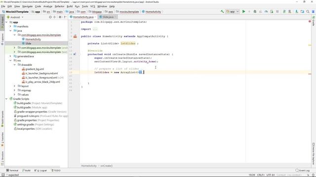 Movie Streaming Template App part1: Automatic Slider | Android Studio Tutorial смотреть онлайн