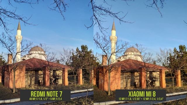 Xiaomi Redmi Note 7 vs MI 8 Stock Camera Test Comparison смотреть онлайн