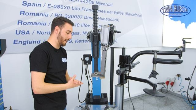 Tyre changers with 2 or 3 help arms – Video product guide from TWIN BUSCH® смотреть онлайн