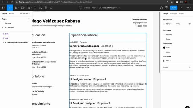El mejor CV para diseñadores (Template gratis) | Tutorial Figma 2022 смотреть онлайн