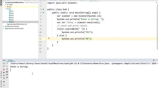 Java Bài 9.6: Kiểm tra chuỗi có bắt đầu bằng khoảng trắng смотреть онлайн