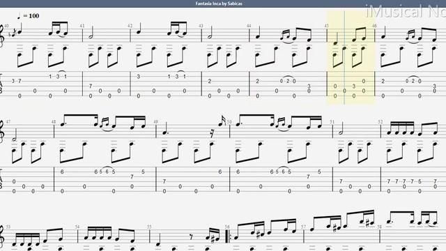 Guitar TAB - Sabicas : Fantasia Inca | Tutorial Sheet Lesson #iMn смотреть онлайн