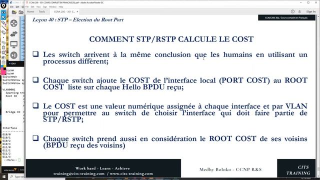 CCNA 200-301 en Français - Leçon 41 : STP - Election du Root Port смотреть онлайн