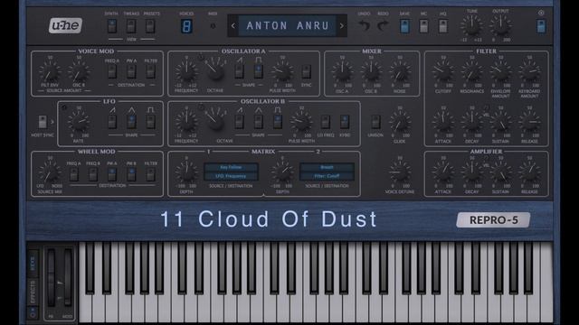 U-He Repro 5 Soundset - Cosmic Pads And Drones (20 presets) смотреть онлайн