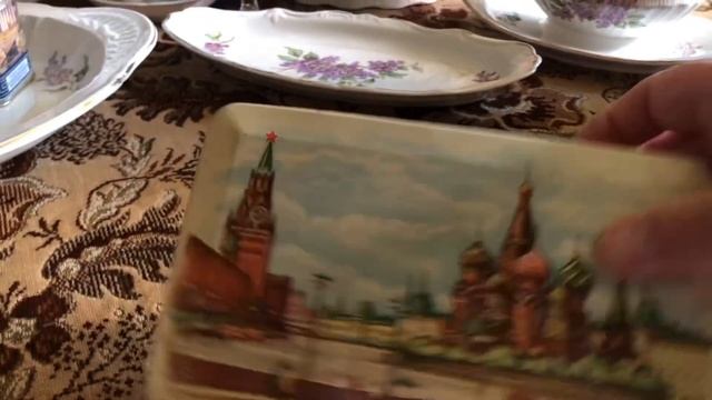 Ретро посуда, распаковка Сирень баночки смотреть онлайн