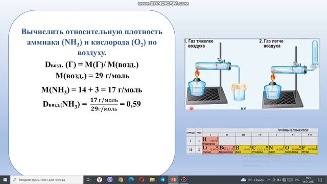 Относительная плотность газа смотреть онлайн