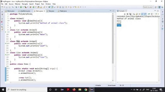 Run Time Polymorphism | Method Overriding | Java | Simple Explanation With Example смотреть онлайн