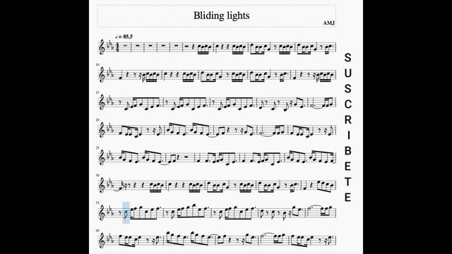 Blinding lights para VIOLIN / Music score for violin смотреть онлайн