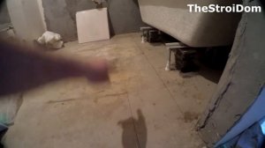 █ Разметка и укладка ПЛИТКИ на ПОЛ в ванной. За два подхода.