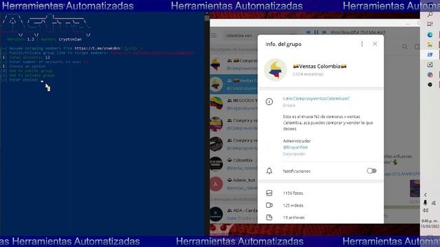 Telegram Scraper | Agregar a personas a grupo de Telegram смотреть онлайн