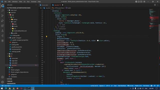 Flutter Phone Authentication With Firebase | Flutter 3 Updated Code смотреть онлайн