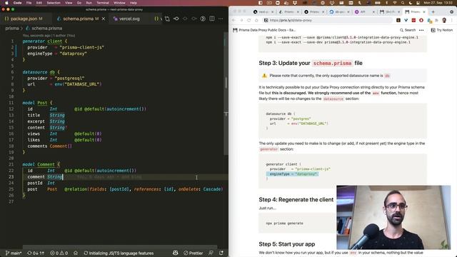 Using the Prisma Data Proxy with Vercel, Prisma, Next.js, and PostgreSQL смотреть онлайн