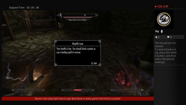 Skyrim Lets Play Ep 6 How To Get Bound Bow Spell Early Best Bow In Skyrim