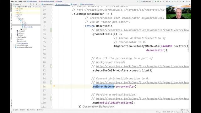 Walkthrough of the RxJava Observable Case Study ex3 (Part 1) смотреть онлайн