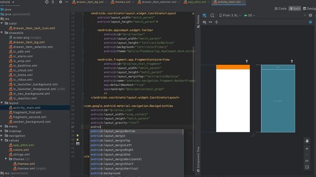 Part: 3 Learn to build a custom Navigation Drawer with Dark/Light theme in Kotlin смотреть онлайн