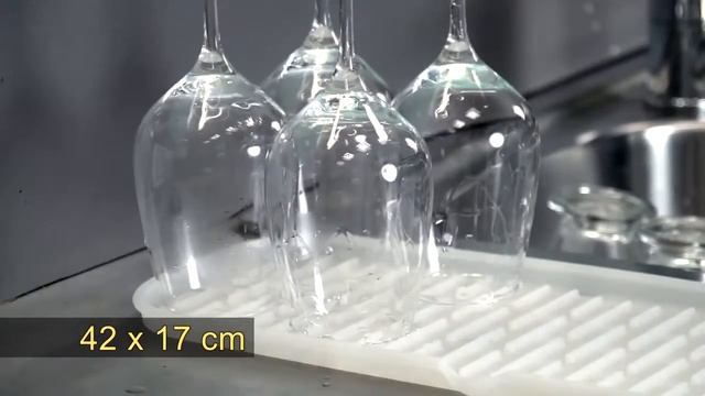 Силиконовый коврик для посуды -сушилка Tescoma Clean Kit 42x30 смотреть онлайн