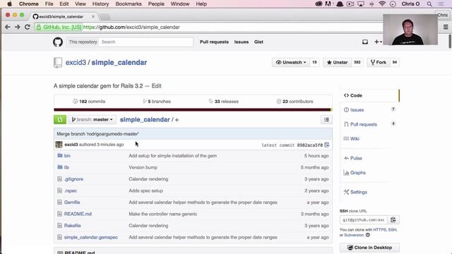 Simple Calendar Rubygem: Housekeeping and Merging Pull Requests смотреть онлайн