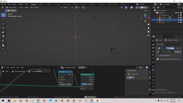 using geometry nodes to make particles flow along a path + noise смотреть онлайн