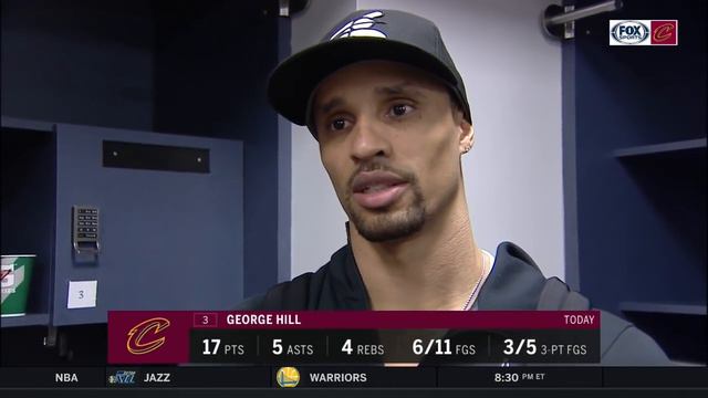 George Hill thinks the guys are getting used to playing with LeBron l CAVALIERS-NETS POSTGAME смотреть онлайн