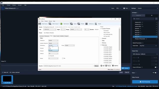 Topaz Video Enhance AI Tutorial (Version 2.4.0) - Deinterlacing