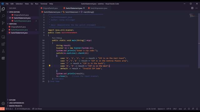 Java Switch Statements and Expressions смотреть онлайн