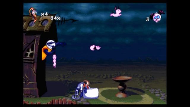 Sega Mega Drive 2 (Smd) 16-bit Earthworm Jim 2 part Level 3 Puppy Love Part 1