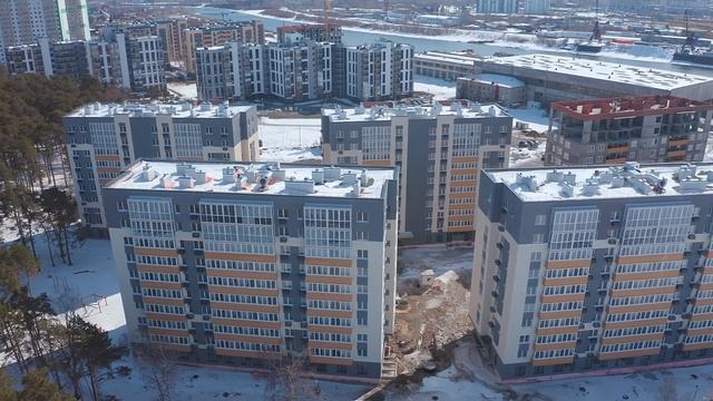 Динамика строительства ЖК Первая Линия. Пляж Застройщик Меридиан Тюмень смотреть онлайн