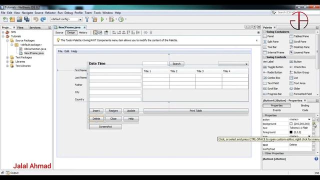 Java SWING #27 - How to Change Background and Foreground Color in Java Netbeans смотреть онлайн