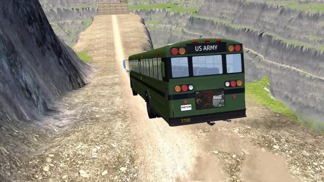 BeamNG drive - Leap Of Death Car Jumps & Falls Into Red water смотреть онлайн